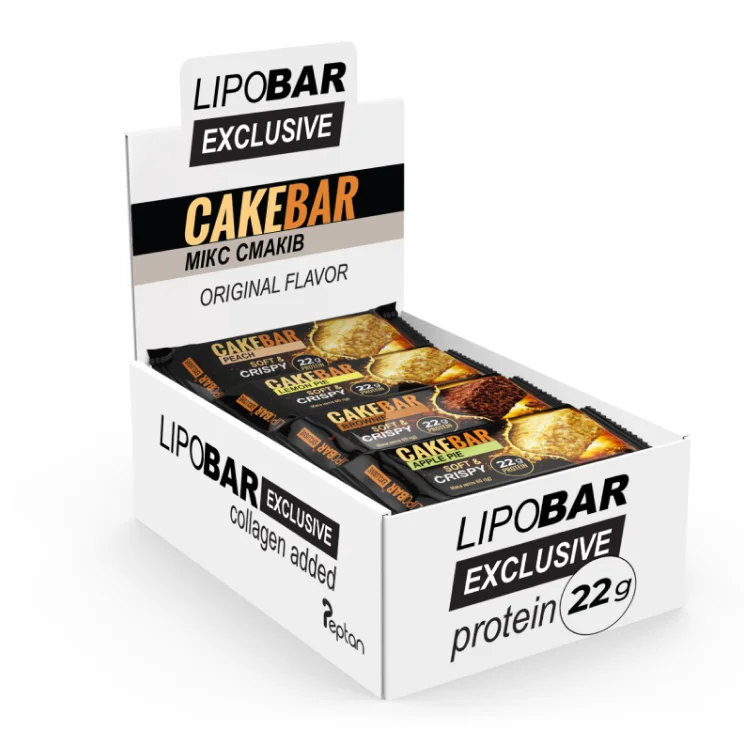 CakeBar 16 шт батонів, Мікс смаків